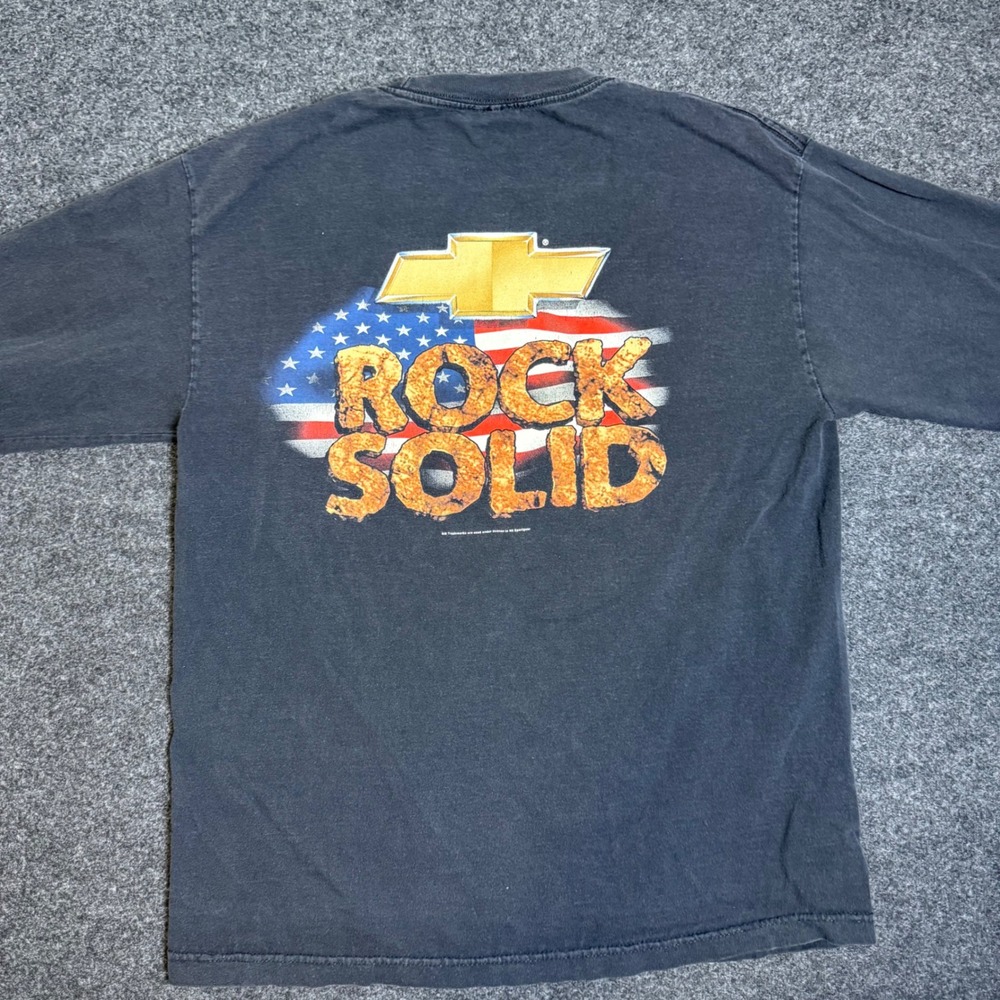 Vintage Chevy Trucks T-Shirt Mens L Made in USA Long Sleeve Graphic Tee